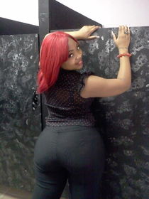 Busty ebony demonstrates